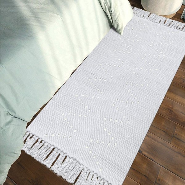 Collive 摩洛哥棉混纺编织地毯 2' x 4.3'