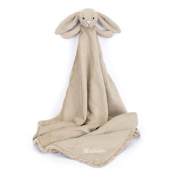 米色邦尼兔毛毯 可定制