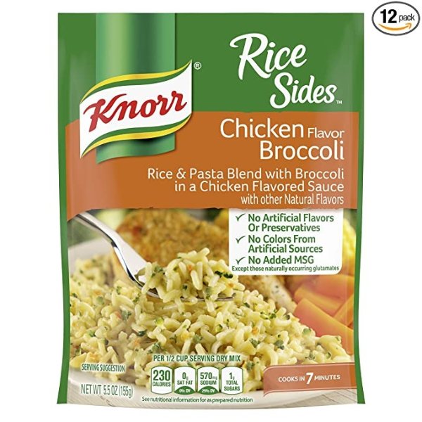 Rice Side Dish Chicken Broccoli 5.5 oz. Pack of 12