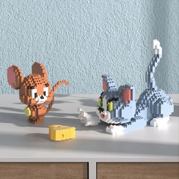 猫和老鼠拼接积木