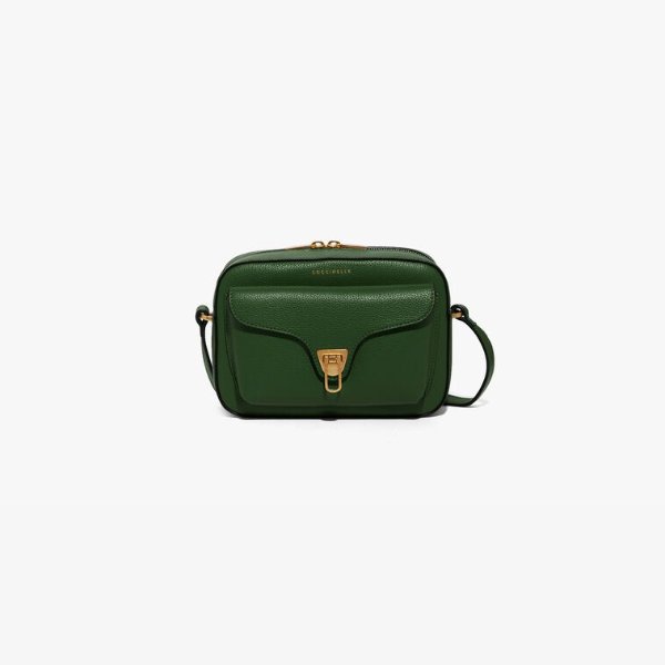 Beat Soft in Leaf - Women's Side Bag in Tumbled Leather | Coccinelle