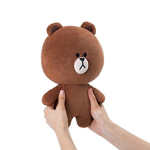 Plush Figure - Brown Character Design Stuffed Animal Toy, Standing Medium