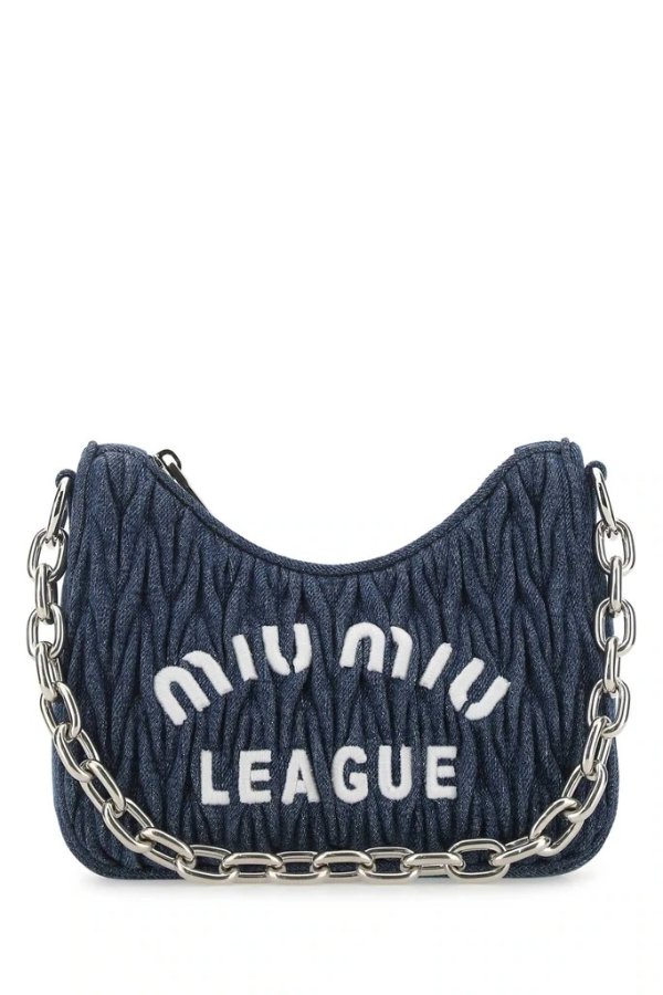 Logo Embroidered Chained Tote Bag
