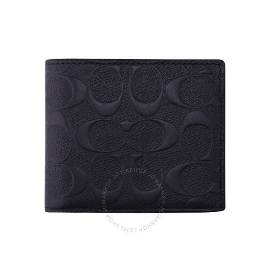 Men's Midnight Signature Leather 3-In-1 Wallet