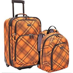 U.S. Traveler 行李箱包2件套，2色可选