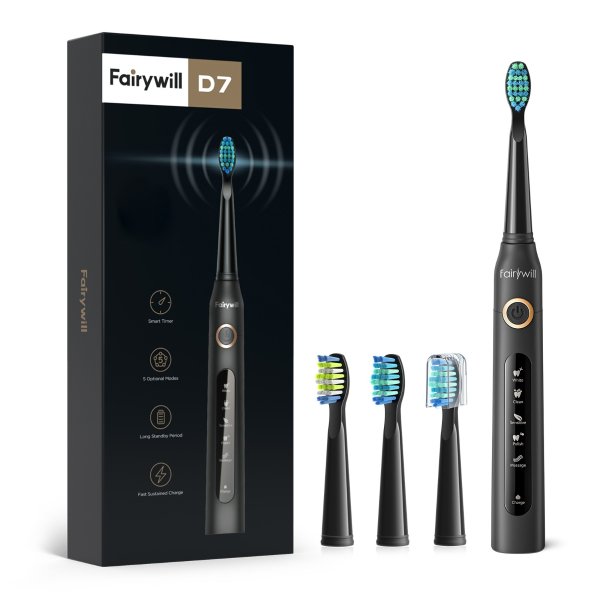 8.04US $ 79% OFF|Fairywill Electric Sonic Toothbrush USB Charge FW 507 Rechargeable Waterproof Electronic Tooth Brushes Replacement Heads Adult| | - AliExpress