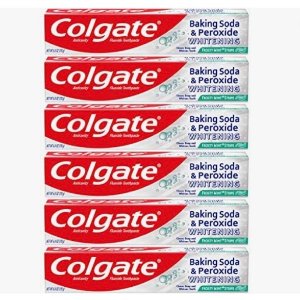 Colgate Peroxide and Baking Soda Toothpaste with Fluoride 6 Ounce (Pack of 6), 36 Ounce