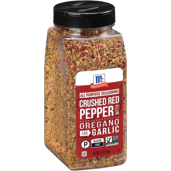Crushed Red Pepper with Oregano and Garlic All Purpose Seasoning, 12 oz