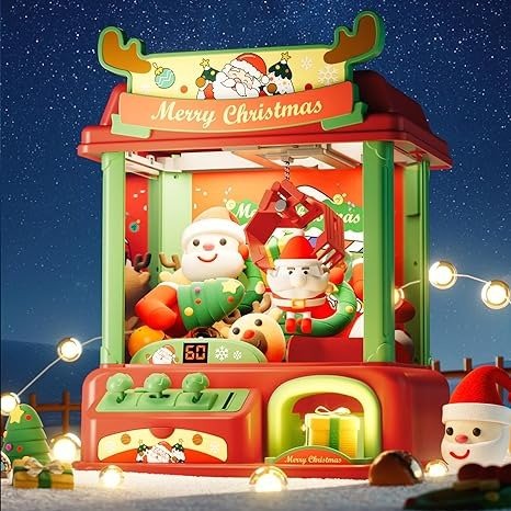 Christmas Mini Claw Machine for Kids, Candy Toys for Girls 8-10, 2023  Christmas Best Gifts Ideas for 4 5 6 7 Year Old Girls and Teens