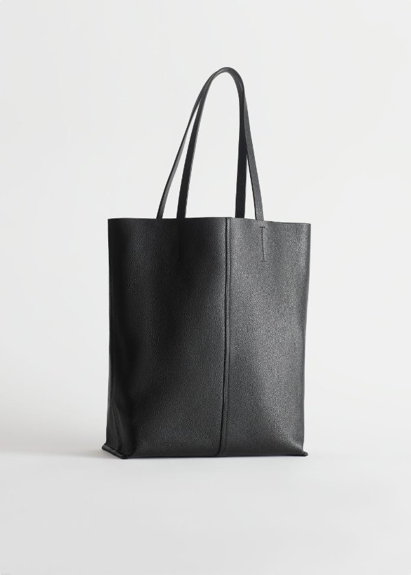 Grainy Leather Tote Bag
