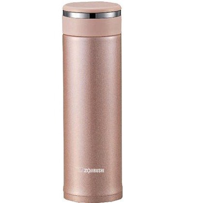 SM-JTE46PX Stainless Steel Travel Mug with Tea Leaf Filter, 16-Ounce/0.46-Liter, Pink Champagne