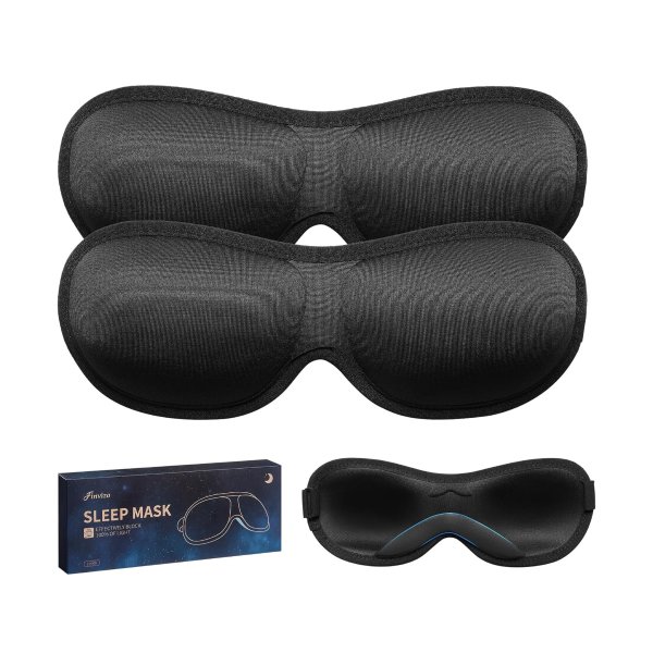 Finvizo 软舒适3D睡眠眼罩 2个