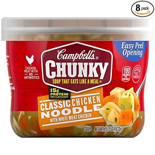 Chunky Soup, Classic Chicken Noodle, 15.25 Ounce (Pack of 8) (Packaging May Vary)