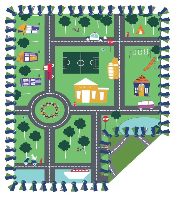 城市交通游戏挂毯