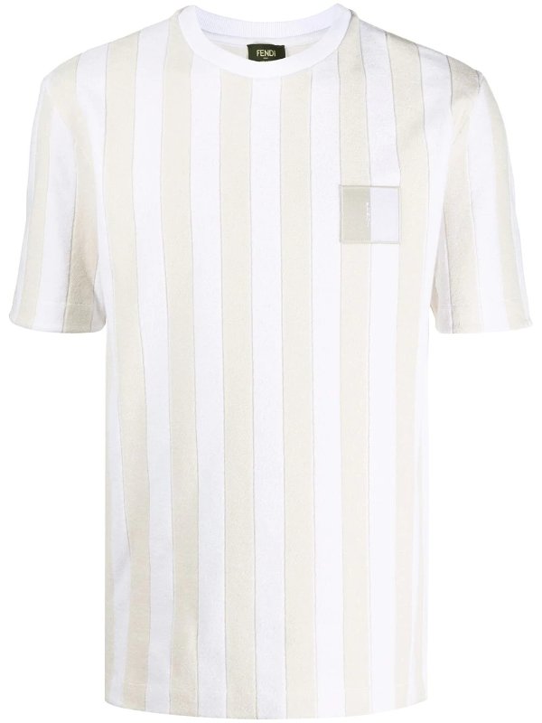 striped terry T-shirt