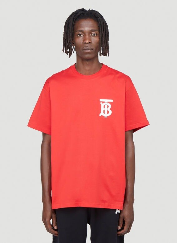 TB Monogram T-Shirt in Red