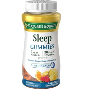 Nature's Bounty Sleep Complex 3 mg Melatonin/200 mg L-Theanine, 60 Gummies