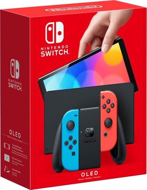 Nintendo Switch OLED 红蓝 配色 Geek Squad 翻新