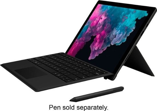 Microsoft - Surface Pro 6 - 12.3" Touch Screen - Intel Core i5 - 8GB Memory - 256GB SSD - With Keyboard - Black