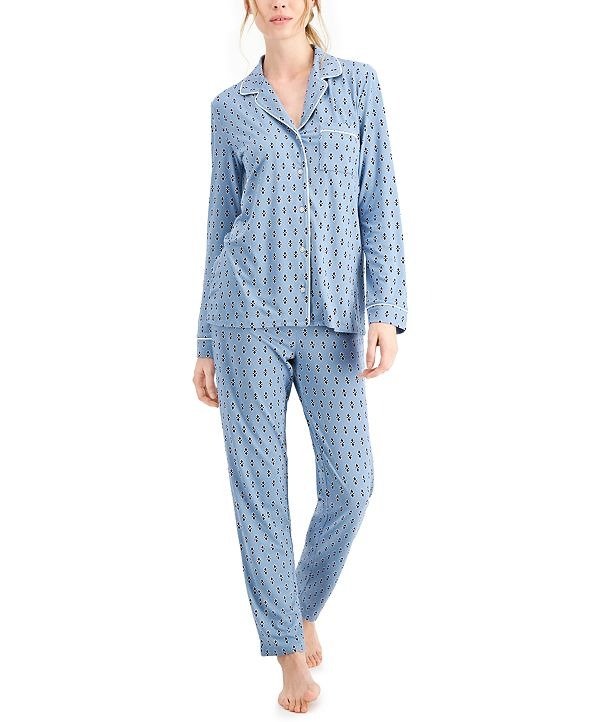 Women's Ultra-Soft Printed Pajama Set, Created for Macy's