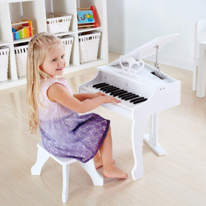 Hape 德国高品质儿童木质玩具特卖，收白色小钢琴
