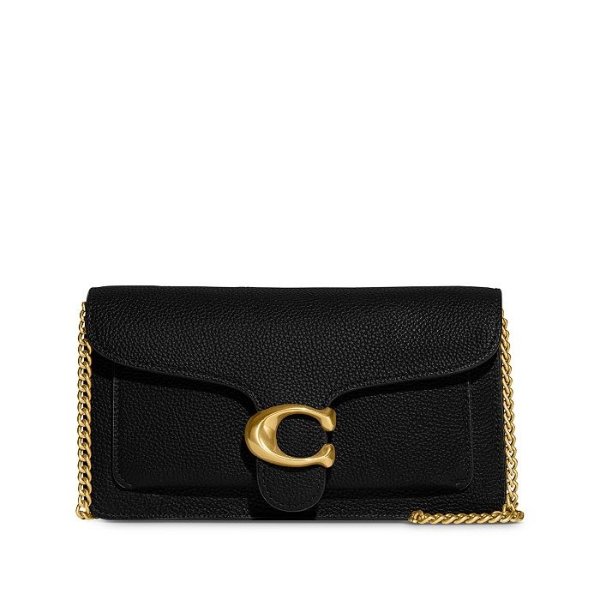 Tabby Chain Small Leather Clutch