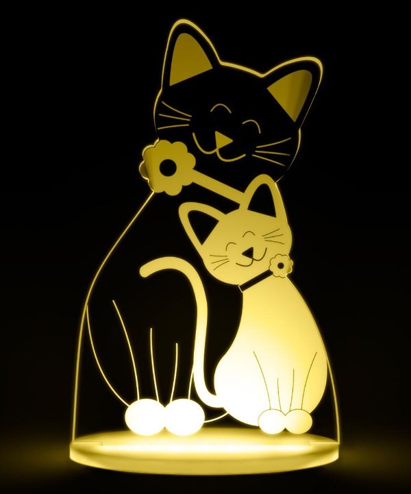小猫多色LED夜灯