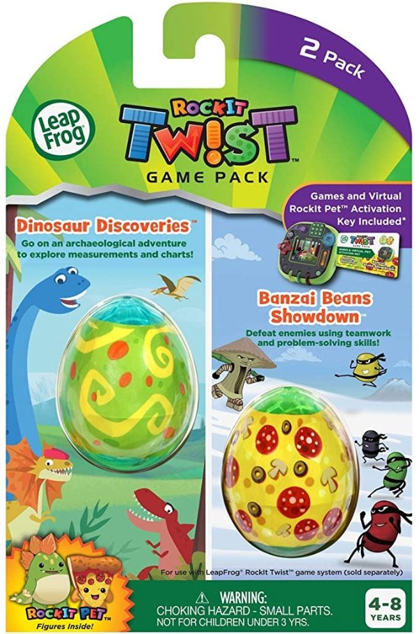 RockIt Twist Dual Game Pack: Dinosaur Discoveries and Banzai Beans Showdown