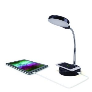 Walmart Mainstays LED Desk Lamp with Qi Wireless Charging and USB Port