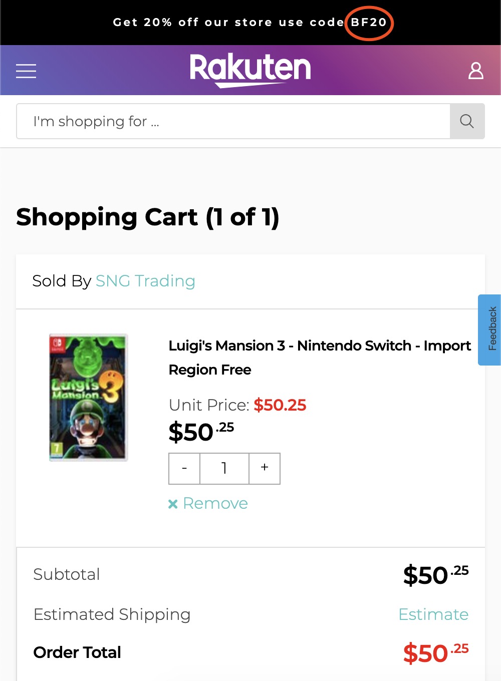 史低价：路易吉洋馆3 Nintendo Switch 独家大作 $40.20 原价$59.00