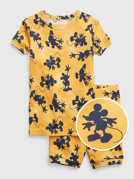 babyGap | Disney 100% Organic Cotton Mickey Mouse Print PJ Shorts Set