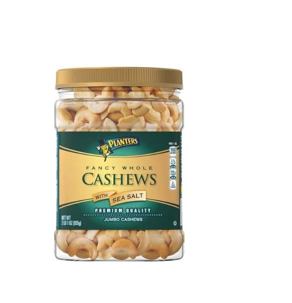 Fancy Whole Cashews with Sea Salt, 2 Lb 1Oz