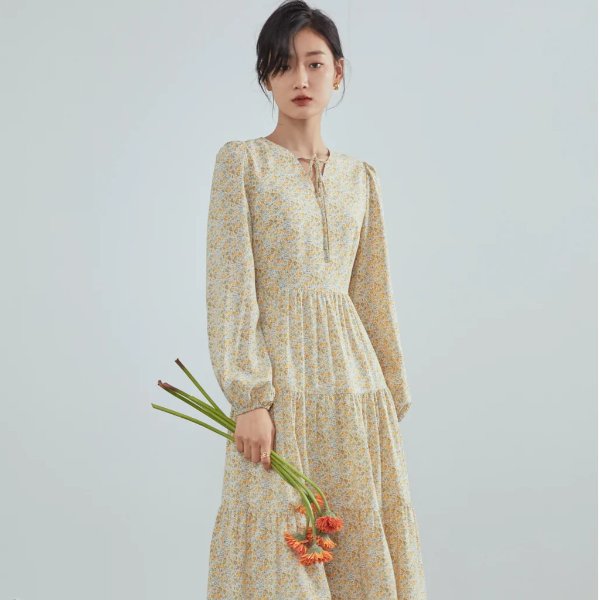 Fansilanen | Sheryl Floral Tiered Dress