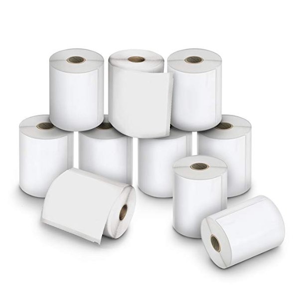 Authentic LW Extra-Large Shipping Labels for LabelWriter Label Printers, White, 4'' x 6'', 10 Rolls of 220 (2011999)