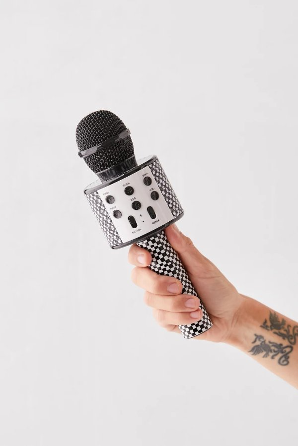 Checkerboard Karaoke Microphone