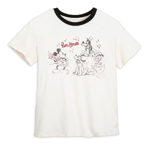 Mickey Mouse and Friends Vintage Ringer T-Shirt for Women | shopDisney