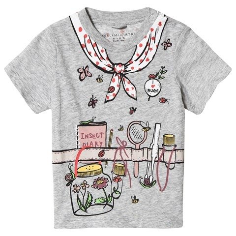 Grey Chuckle T-Shirt with I Love Lady Bird Print | AlexandAlexa