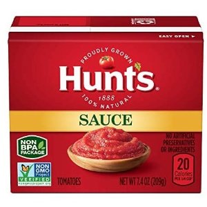 Hunt's Tomato Sauce Carton, Keto Friendly, 7.4 oz, 24 Pack
