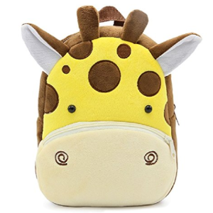Children Toddler Kids Pre School Backpack Baby Girls Boys Travel Lunch Bags, Cute Giraffe Design for 2 - 4 Years Old