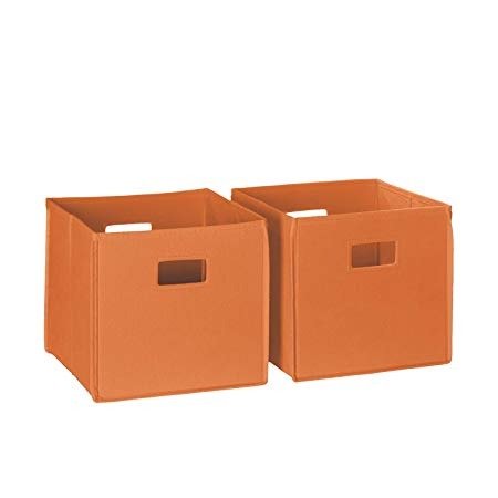 RiverRidge 2-Piece Folding Storage Bin, Orange