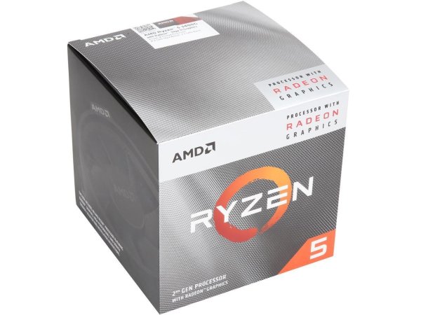 AMD RYZEN 5 3400G 4-Core 3.7 GHz (4.2 GHz Max Boost) Socket AM4 65W APU