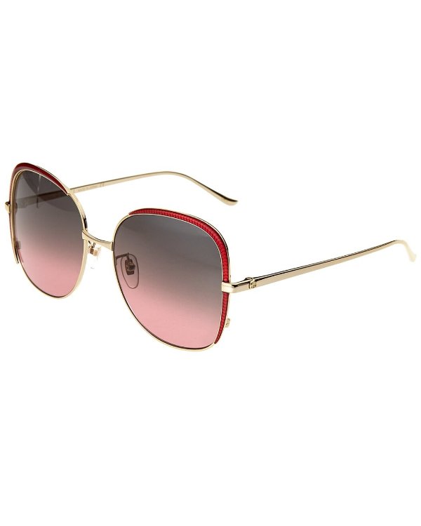 Women's 58mm Sunglasses / Gilt