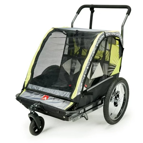 Deluxe 2-Child Bicycle Trailer & Stroller