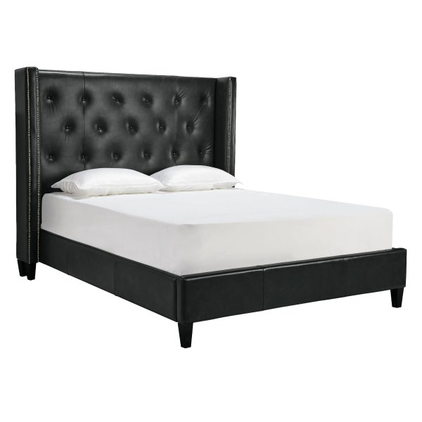 Porter Leather Bed