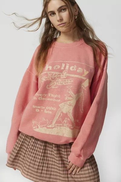 Holiday Cocktail Party Crew Neck Sweatshirt