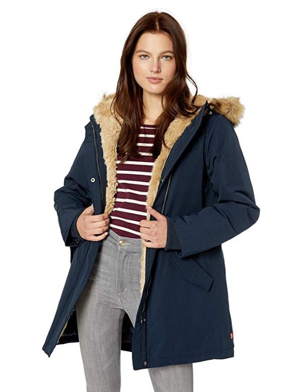 Levi's Women's Faux Fur Lined Hooded Parka Jacket