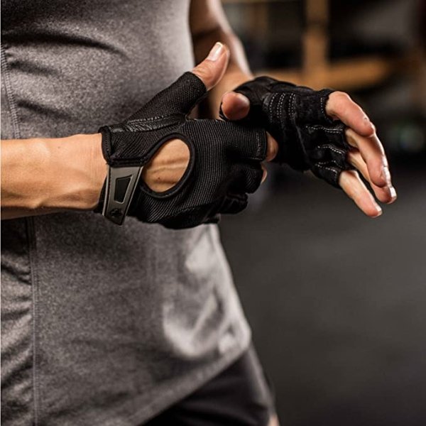 Women's Power Weightlifting Gloves with StretchBack Mesh and Leather Palm (Pair) (2017 Model)