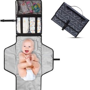 Emoly Upgraded Baby Portable Changing Pad Travel Kit