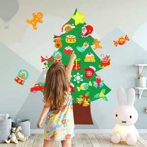 史低价：TOBEHIGHER 儿童DIY趣味圣诞装饰树，近1米高