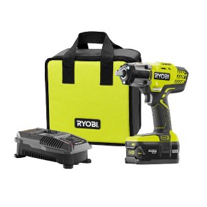 Ryobi 18-Volt ONE+ Lithium-Ion Cordless 3-Speed 1/2 in. Impact Wrench Kit with (1) 4.0 Ah Battery, 18-Volt Charger, and Bag